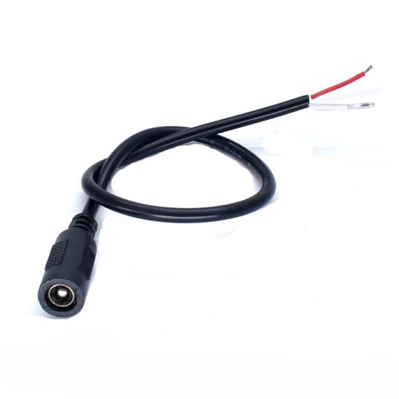 Elecbee DC5.5*2.5mm Female Connector DC Power Cable 0.3mm2 30cm Length